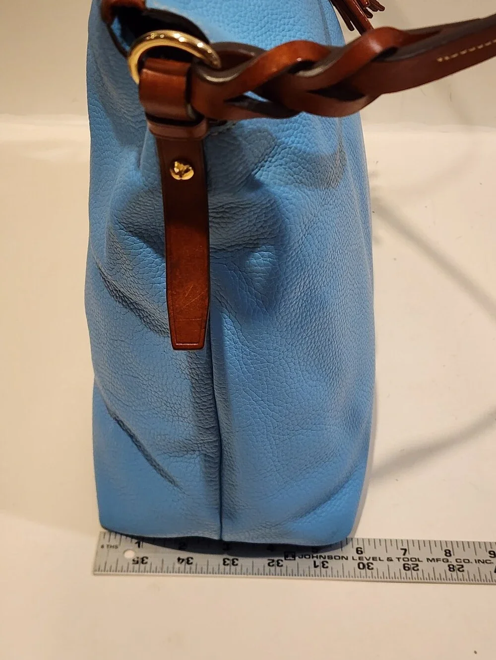 Dooney and Bourke Pebbled Leather Large Shlouder Bag Satchel - Picture 13 of 16